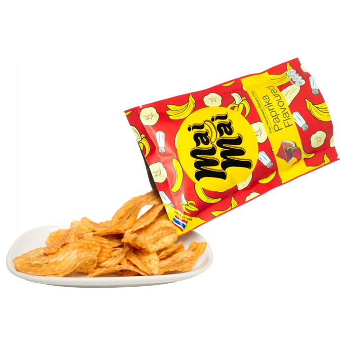 Buy Mai Mai Thai Snacks Banana Chip Cover with Caramel Flavor & Paprika